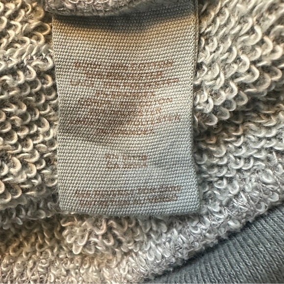 Free People XS gray oversized sweatshirt floral sheer lace - Picture 16 of 16